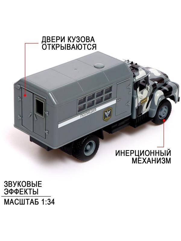 Грузовик инерционный «ЗИЛ. Полиция», масштаб 1:34, свет и звук