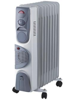 Обогреватель Oasis BВ-20Т, масляный, 2000+400 Вт, 7 секций, до 15 м², серый