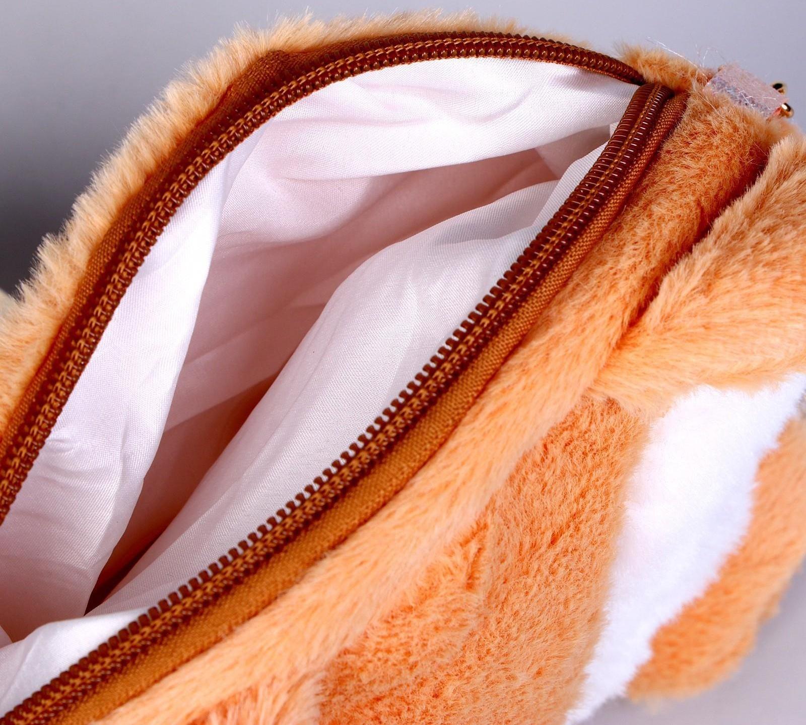 Сумка детская меховая «Лисенок», 15,5х12,7х4 см