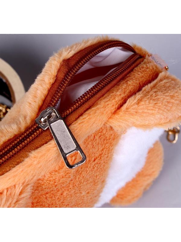 Сумка детская меховая «Лисенок», 15,5х12,7х4 см