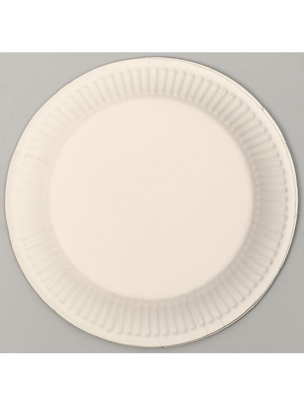 Тарелка бумажная «С днём рождения», в наборе 6 штук, цвет чёрный