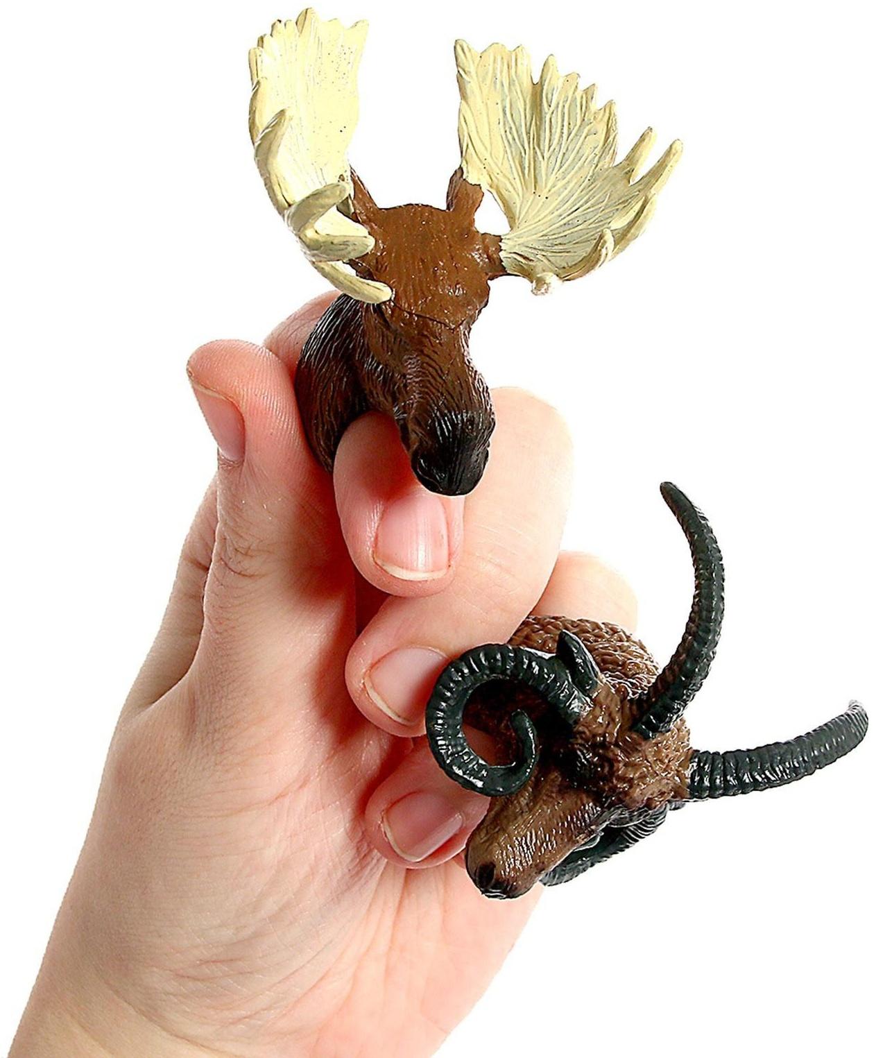 Набор колец-животных «Дикая природа», 2 шт., МИКС