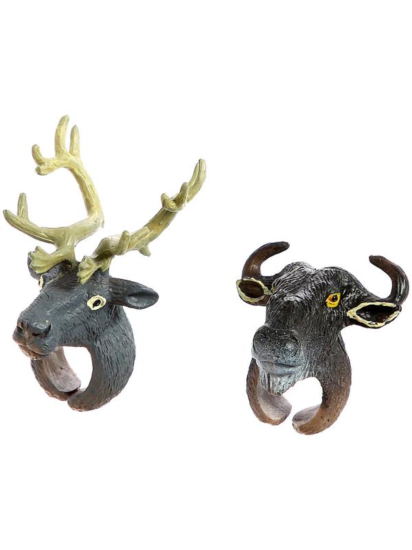 Набор колец-животных «Дикая природа», 2 шт., МИКС