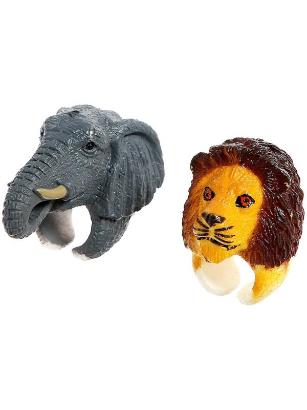 Набор колец-животных «Дикая природа», 2 шт., МИКС