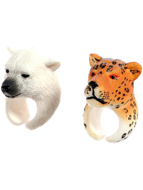 Набор колец-животных «Дикая природа», 2 шт., МИКС