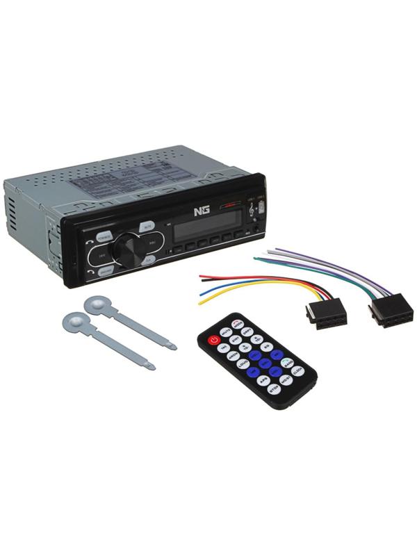 Автомагнитола NG, 45 Вт, USB-FLASH порт, беспроводное bluetooth-соединение, AUX, 4 канала