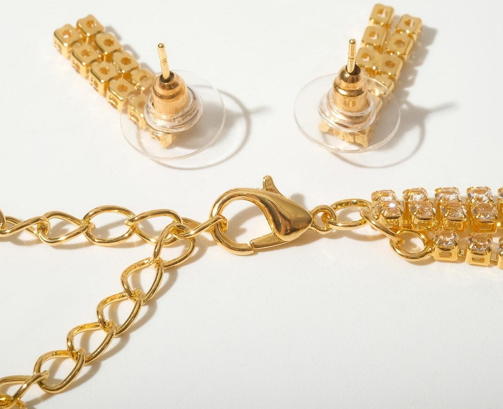 Набор 2 предмета: серьги,  чокер 