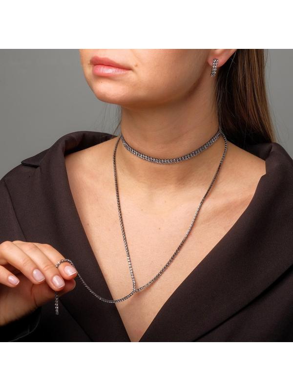 Набор 2 предмета: серьги,  чокер 