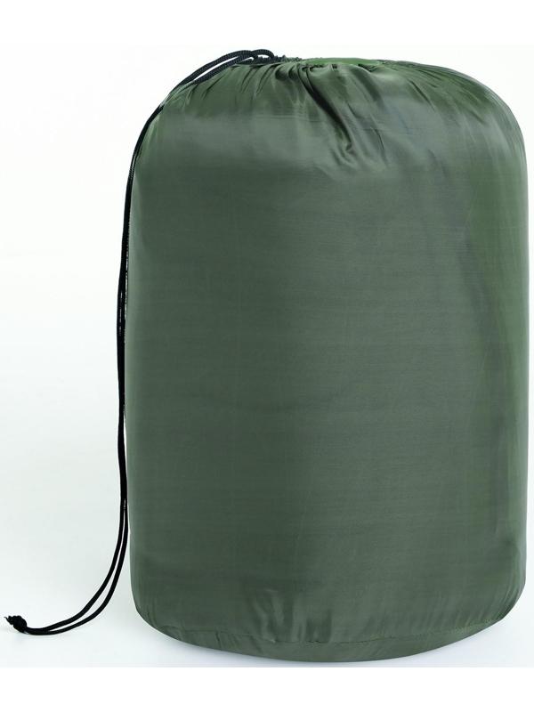 Спальный мешок туристический, 220 х 75 см, до -20 градусов, 700 г/м2, болотный