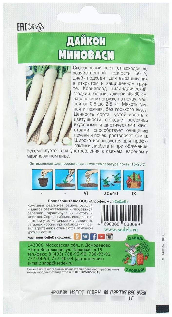 Семена Дайкон  