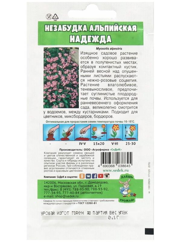 Семена Цветок Незабудка 