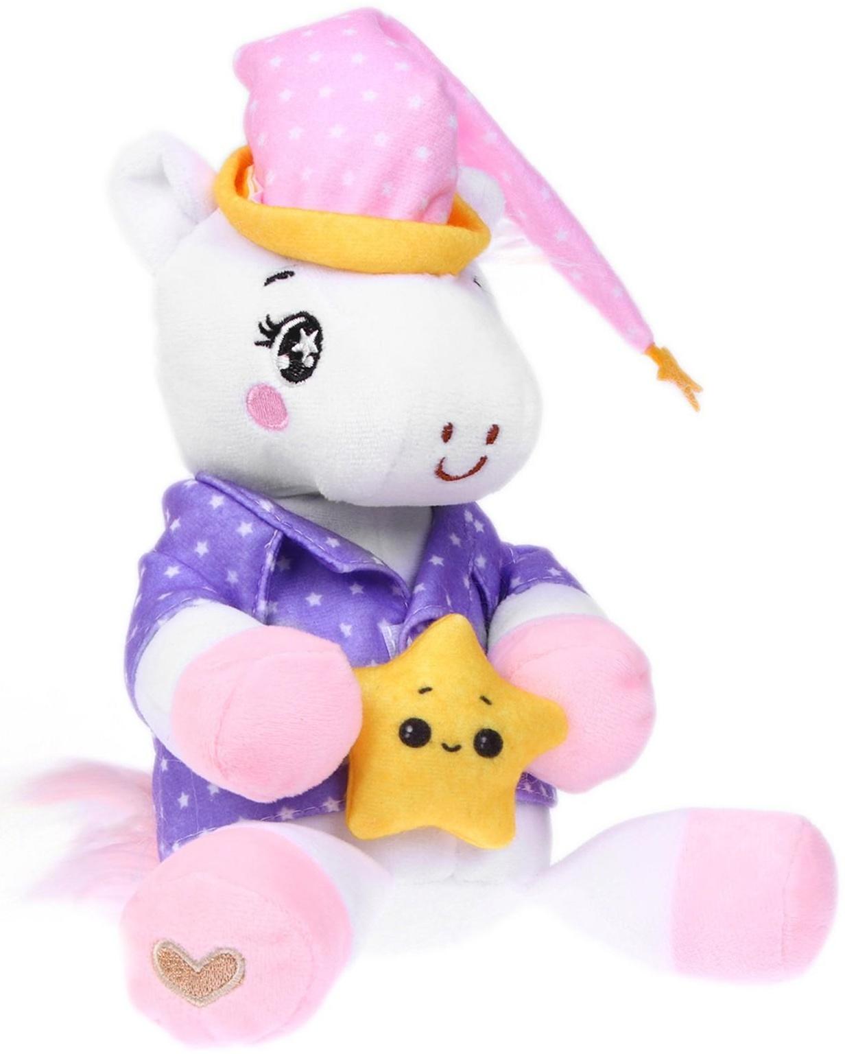 Мягкая игрушка «Единорожка», в пижамке, 21 см