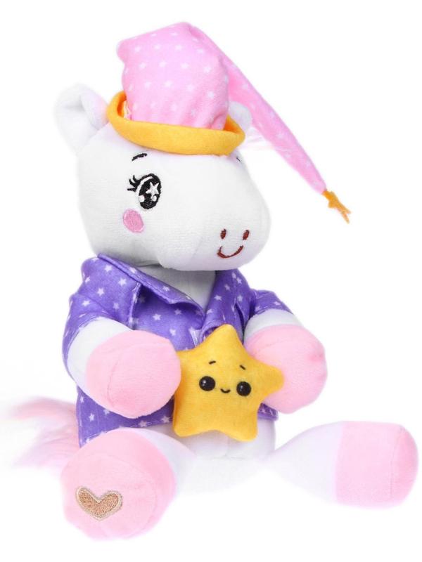 Мягкая игрушка «Единорожка», в пижамке, 21 см