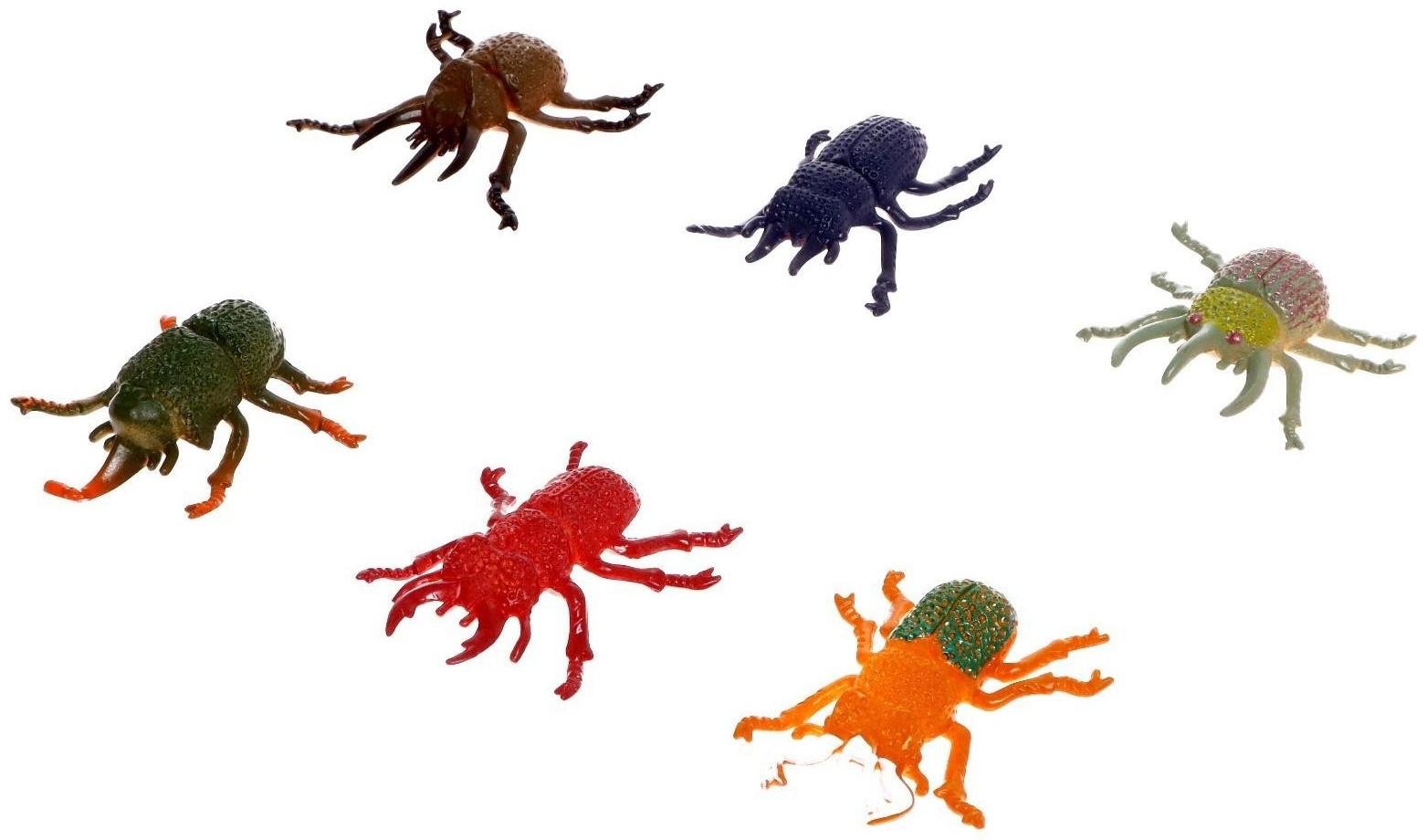 Набор насекомых «Жуки», 6 шт.