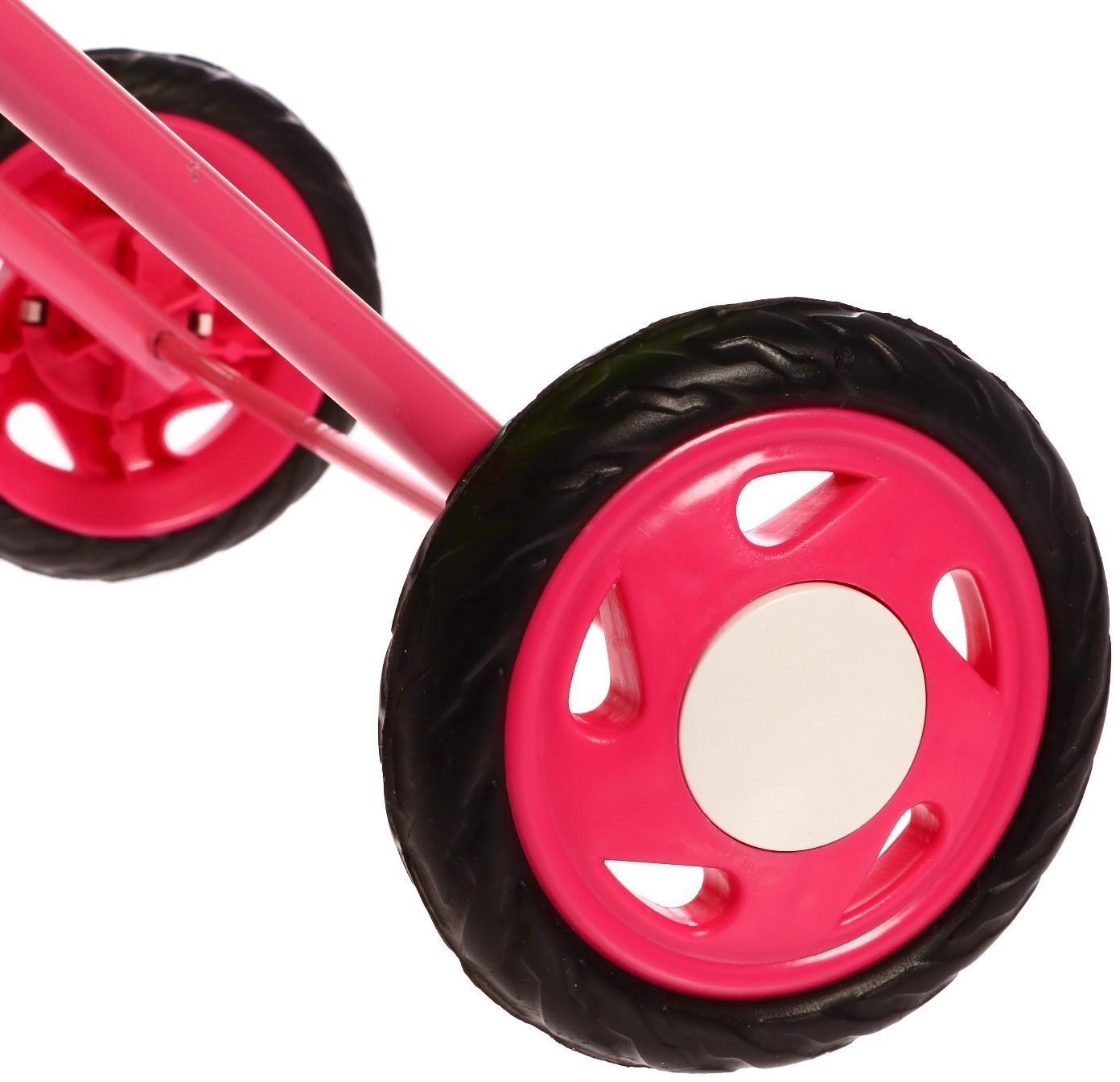 Коляска кукольная №1, цвет лимонный/зелёный