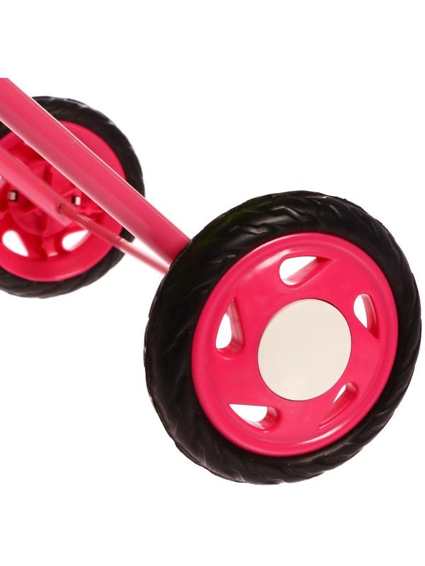 Коляска кукольная №1, цвет лимонный/зелёный