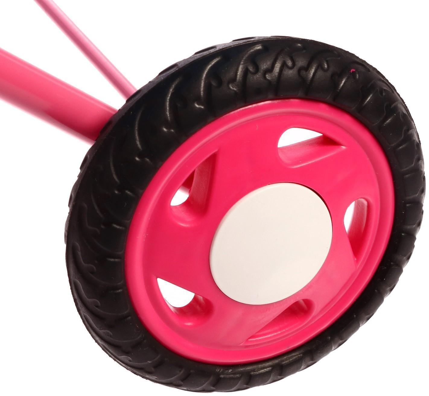 Коляска кукольная №3, цвет оранжево-голубой