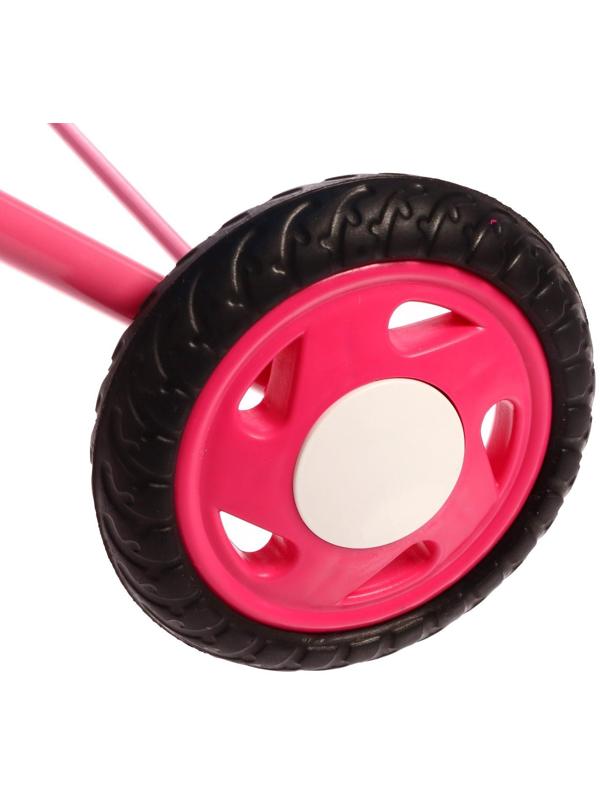 Коляска кукольная №3, цвет оранжево-голубой