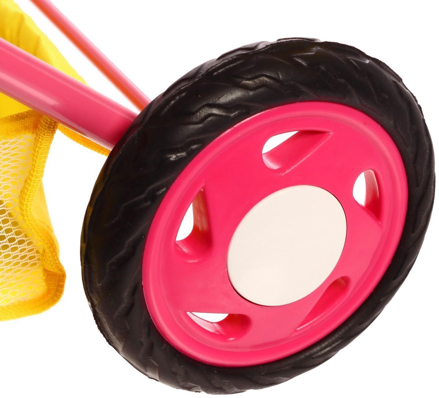 Коляска кукольная №4, цвет сине-жёлтый