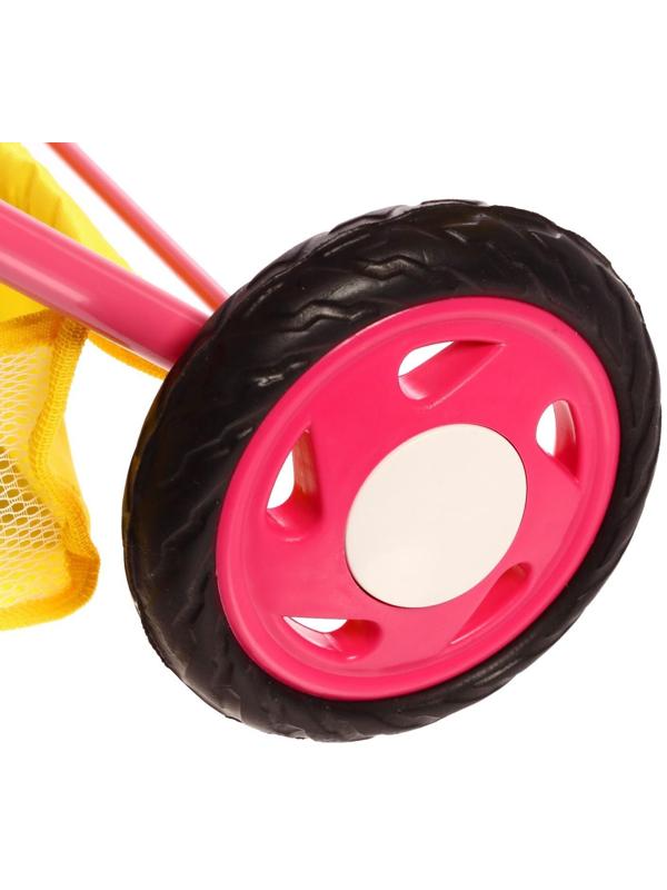 Коляска кукольная №4, цвет сине-жёлтый