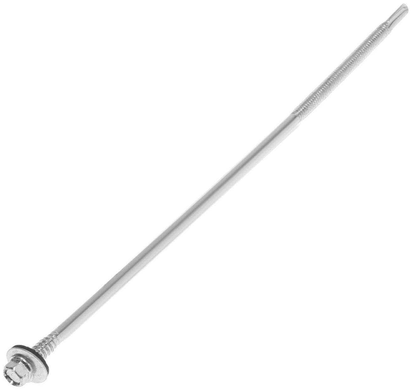 Саморезы для сэндвич-панелей, 6,3x240 белый цинк