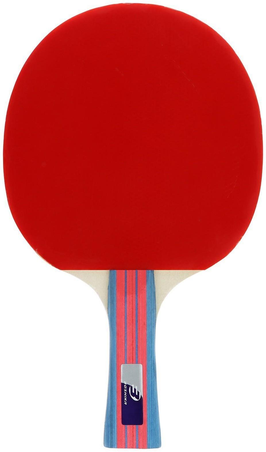 Ракетка для настольного тенниса BOSHIKA Control 9, для начинающих, губка 1,8 мм, коническая ручка