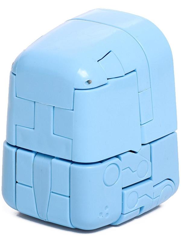 Робот-часы «Щенок», трансформируется в будильник, работает от батареек, цвет голубой