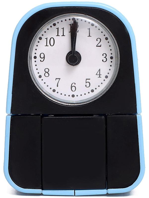 Робот-часы «Щенок», трансформируется в будильник, работает от батареек, цвет голубой