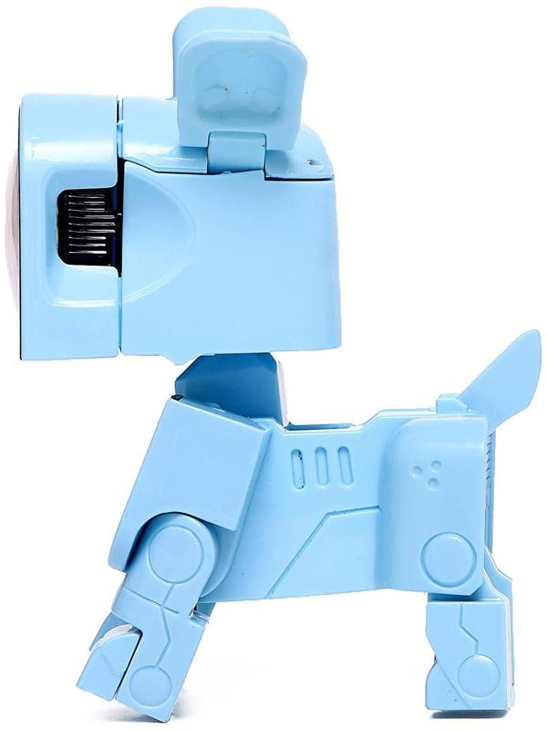 Робот-часы «Щенок», трансформируется в будильник, работает от батареек, цвет голубой