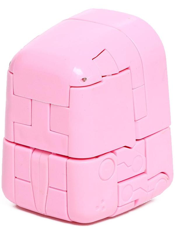 Робот-часы «Щенок», трансформируется в будильник, работает от батареек, цвет розовый