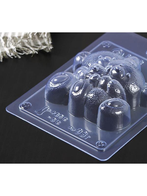 Форма для шоколада «Объятия мишек», 7,5×8,2×2,9 см, цвет прозрачный