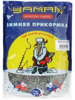 Прикормка Yaman Winter Taste Гранулы 3мм, Плотва зимняя (кокос), цвет чёрный, 700 г
