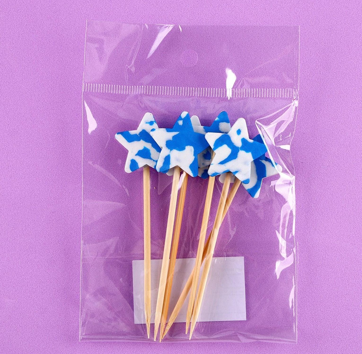 Шпажки звёзды, в наборе 6 штук