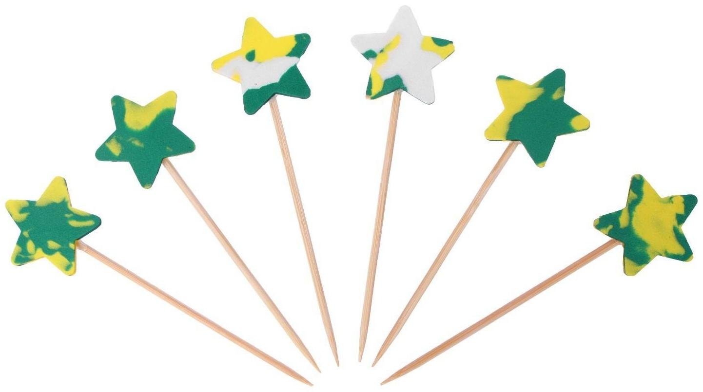 Шпажки звёзды, в наборе 6 штук