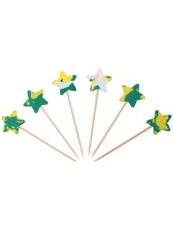 Шпажки звёзды, в наборе 6 штук