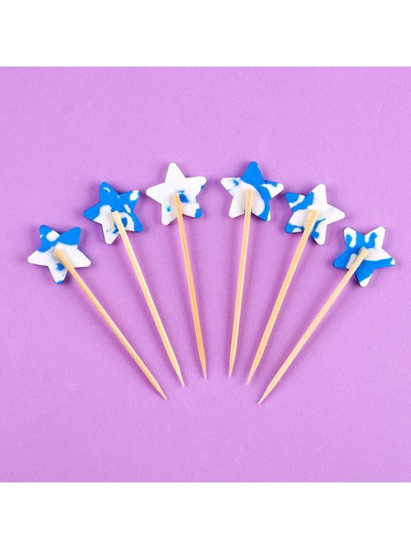 Шпажки звёзды, в наборе 6 штук