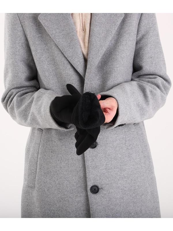 Перчатки мужские, безразмерные, без утеплителя, цвет чёрный