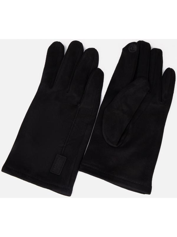 Перчатки мужские, безразмерные, без утеплителя, цвет чёрный