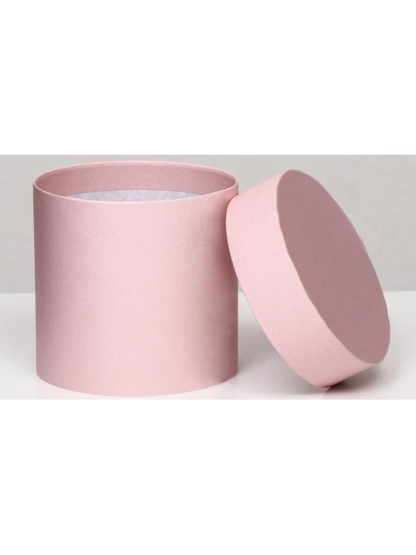 Шляпная коробка розовая, 10 х 10 см