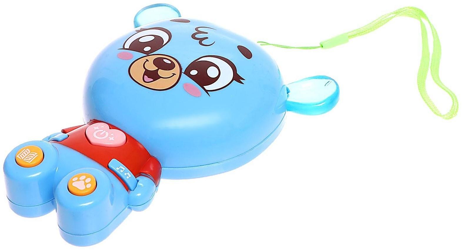 Музыкальная игрушка «Любимые зверята: Мишутка», звук, свет, цвет голубой