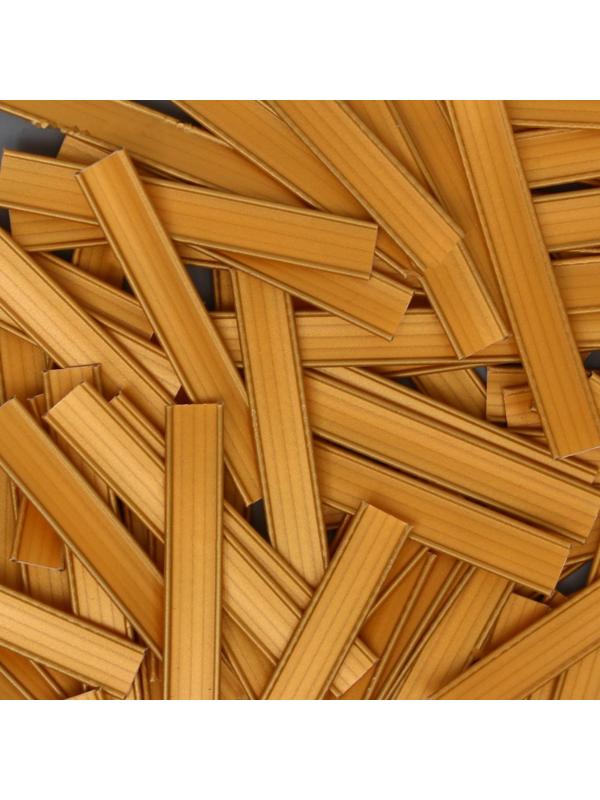 Клип-лента в нарезке, золотая, 5 см / 100 шт.