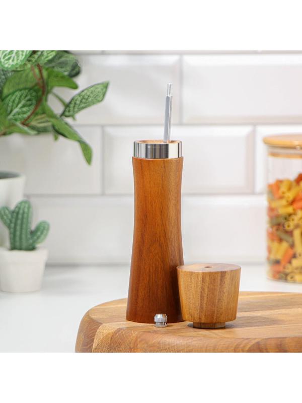 Мельница для специй Magistro Wooden, 5,5×21 см, керамический механизм