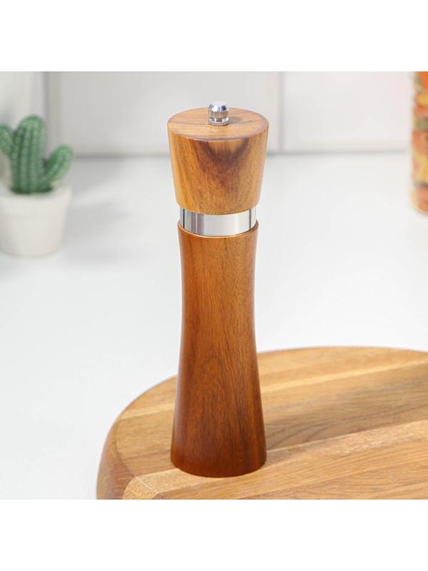 Мельница для специй Magistro Wooden, 5,5×21 см, керамический механизм