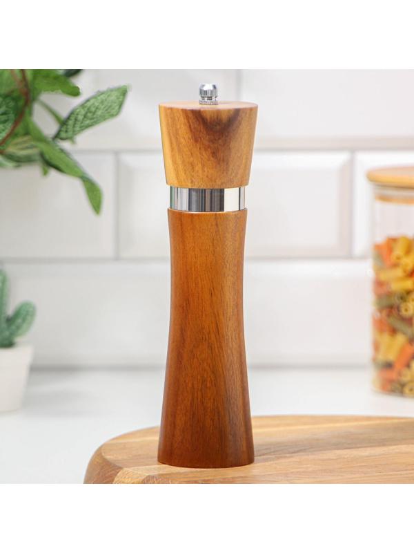 Мельница для специй Magistro Wooden, 5,5×21 см, керамический механизм