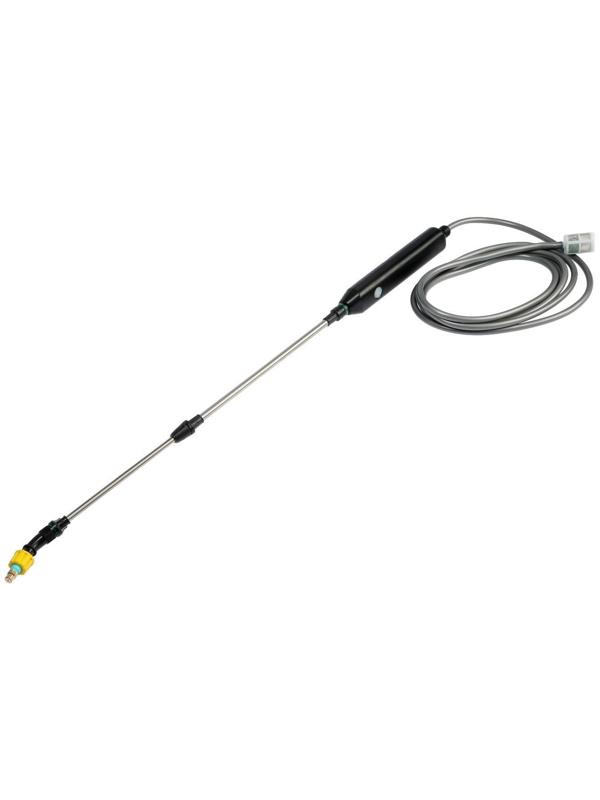 Опрыскиватель аккумуляторный ТУНДРА, 4 В, 2.4 Ач, Li-on, 0.8 л/мин, 2 насадки, шланг 3 м