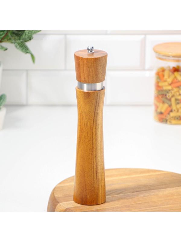 Мельница для специй Magistro Wooden, 5,5×26,5 см, керамический механизм