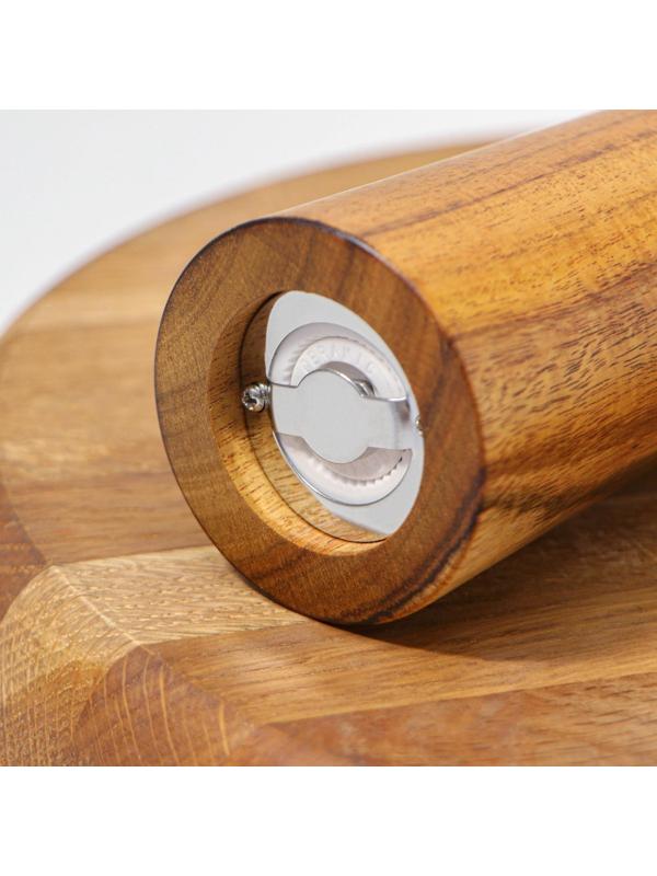 Мельница для специй Magistro Wooden, 5,5×26,5 см, керамический механизм