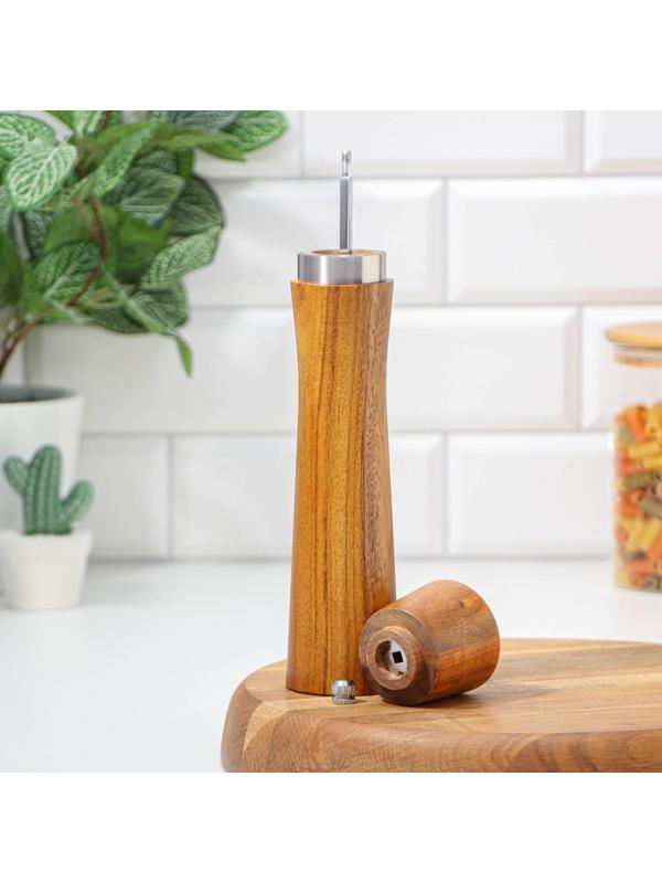 Мельница для специй Magistro Wooden, 5,5×26,5 см, керамический механизм
