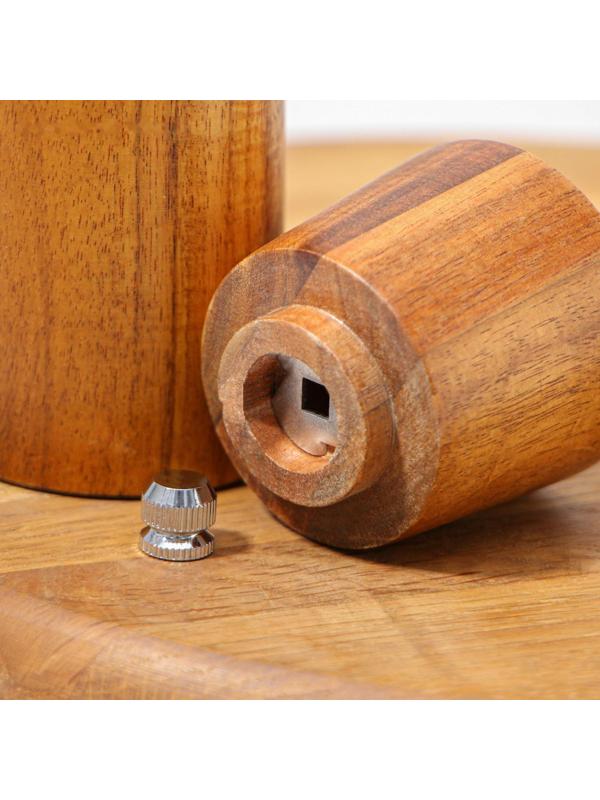 Мельница для специй Magistro Wooden, 5,5×26,5 см, керамический механизм