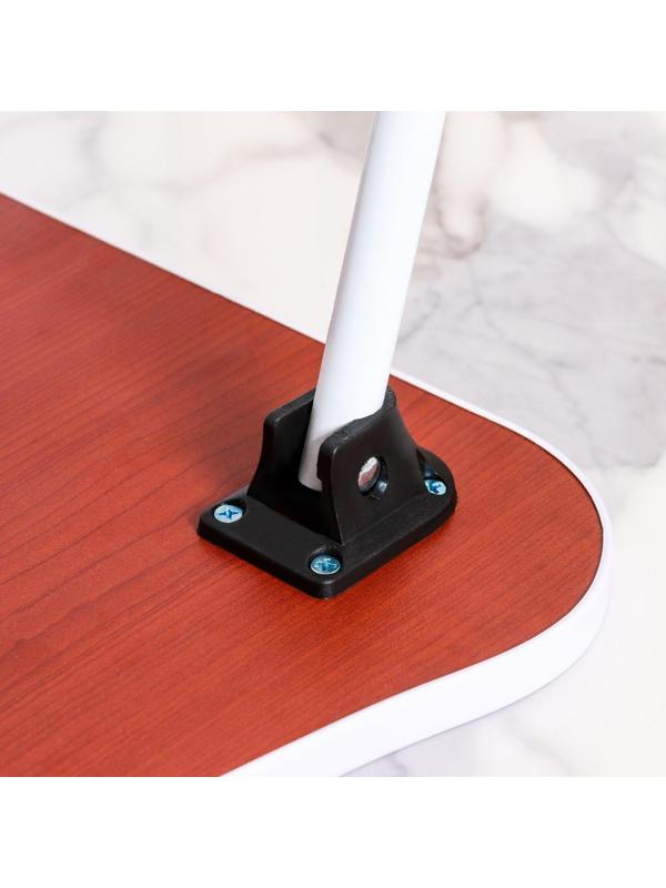 Столик - поднос для завтрака, для ноутбука, складной, белый, 60х40 см